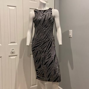 NWOT Pisarro Nights stunning beaded cocktail dress